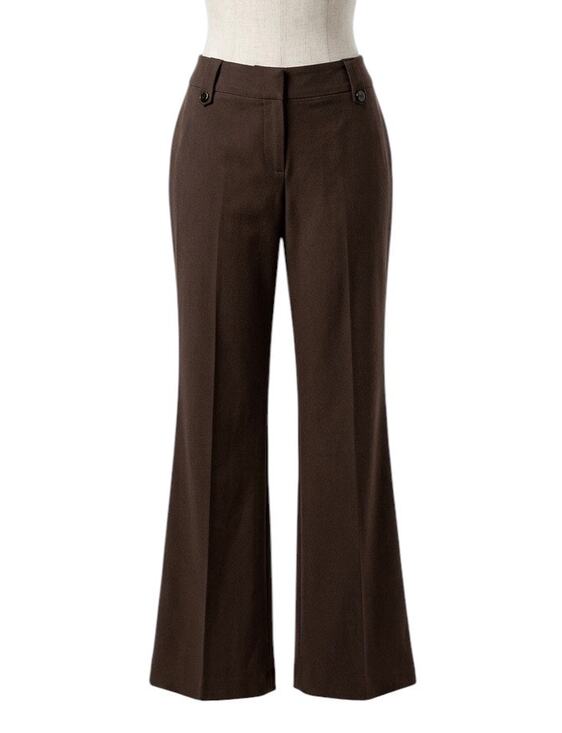 No Boundaries Pants - Vintage Y2K No Boundaries Juniors 15 Brown Stretch Wide Leg Dress Pants